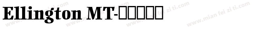 Ellington MT字体转换